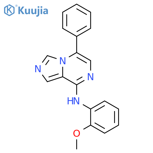IMIDAZO[1,5-A]PYRAZIN-8-AMINE, N-(2-METHOXYPHENYL)-5-PHENYL- structure