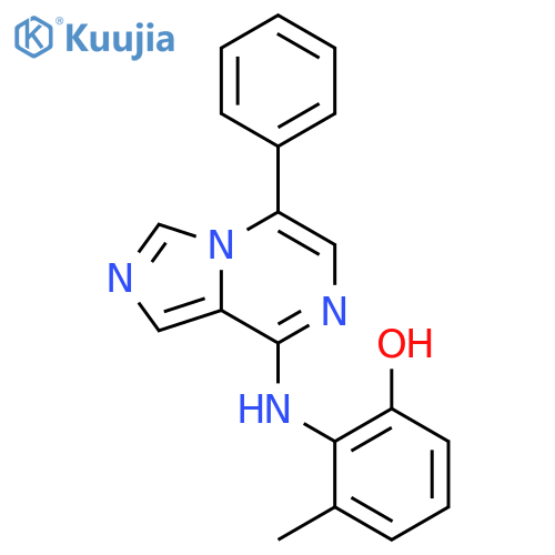 PHENOL, 3-METHYL-2-[(5-PHENYLIMIDAZO[1,5-A]PYRAZIN-8-YL)AMINO]- structure