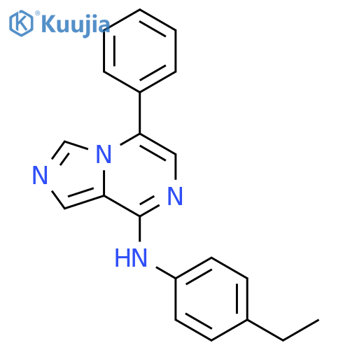 Imidazo[1,5-a]pyrazin-8-amine, N-(4-ethylphenyl)-5-phenyl- structure