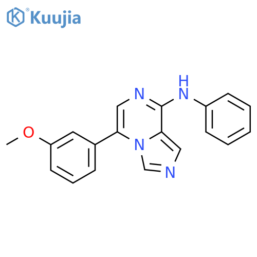 Imidazo[1,5-a]pyrazin-8-amine, 5-(3-methoxyphenyl)-N-phenyl- structure