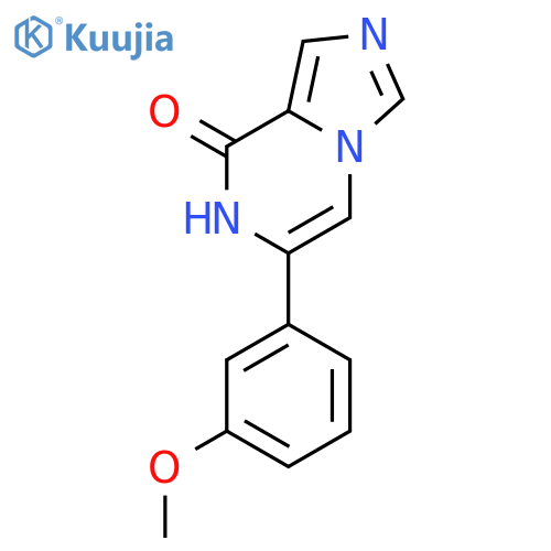 Imidazo[1,5-a]pyrazin-8(7H)-one, 6-(3-methoxyphenyl)- structure