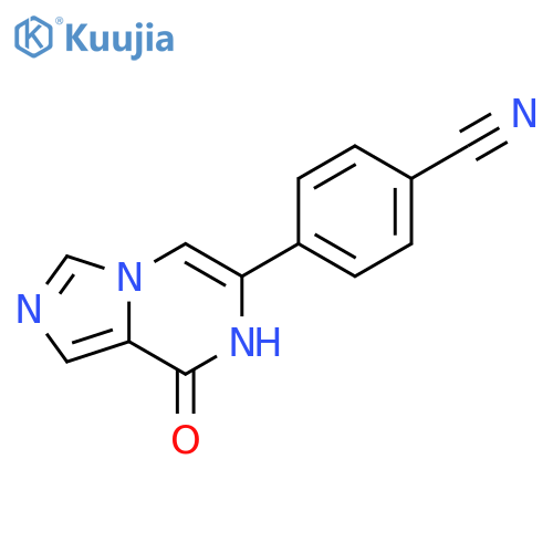 Benzonitrile, 4-(7,8-dihydro-8-oxoimidazo[1,5-a]pyrazin-6-yl)- structure