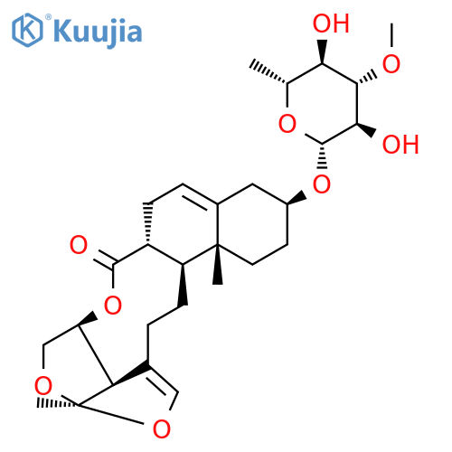 Glaucogenin C mono-D-thevetoside structure