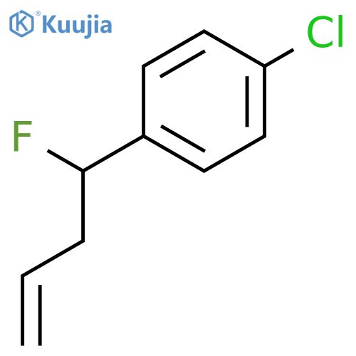 Benzene, 1-chloro-4-(1-fluoro-3-butenyl)- structure