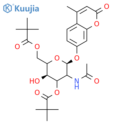 4-Methylumbelliferyl 2-Acetamido-2-deoxy-3,6-dipivaloyl-β-D-galactopyranoside structure
