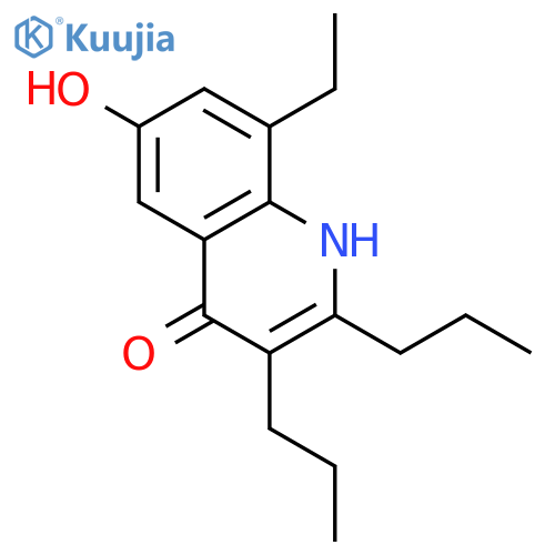 4(1H)-QUINOLINONE, 8-ETHYL-6-HYDROXY-2,3-DIPROPYL- structure