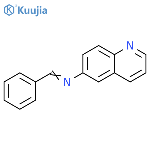 6-Quinolinamine, N-(phenylmethylene)- structure