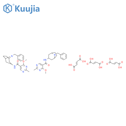 N-(8-benzyl-8-azabicyclo[3.2.1]oct-3-yl)-4-methoxy-2-methylpyrimidine-5-carboxamide (2E)-but-2-enedioate (2:3) structure