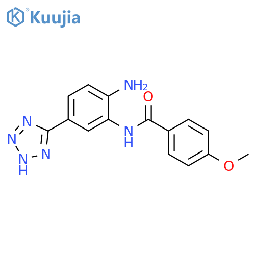 Benzamide, N-[2-amino-5-(1H-tetrazol-5-yl)phenyl]-4-methoxy- structure