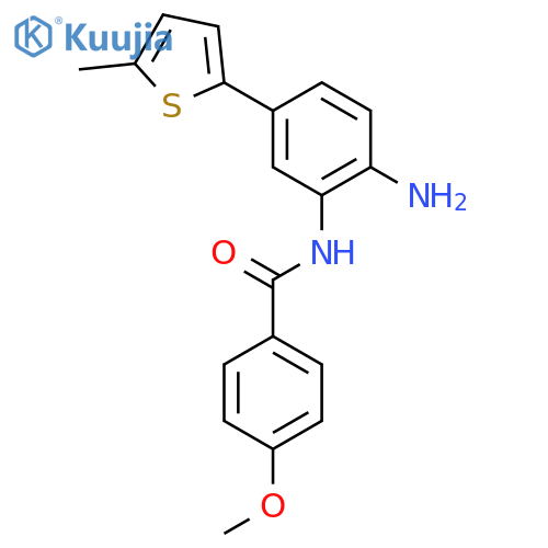 Benzamide, N-[2-amino-5-(5-methyl-2-thienyl)phenyl]-4-methoxy- structure