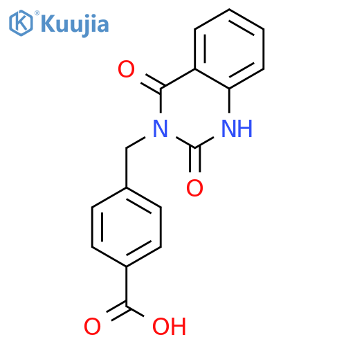 4-(2,4-dioxo-1,2,3,4-tetrahydroquinazolin-3-yl)methylbenzoic acid structure
