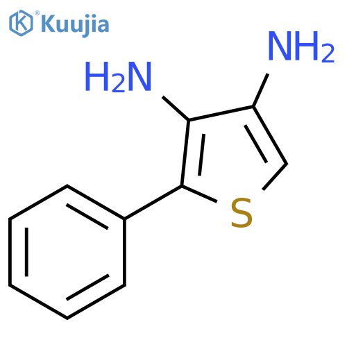 3,4-Thiophenediamine, 2-phenyl- structure