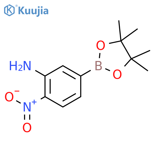 2-nitro-5-(4,4,5,5-tetramethyl-1,3,2-dioxaborolan-2-yl)aniline structure