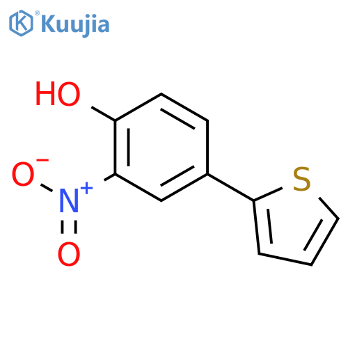 Phenol, 2-nitro-4-(2-thienyl)- structure