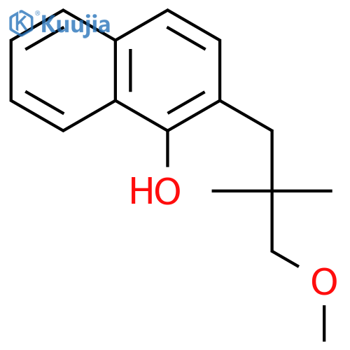 1-Naphthalenol, 2-(3-methoxy-2,2-dimethylpropyl)- structure