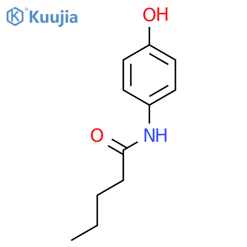 N-(4-Hydroxyphenyl)pentanamide structure