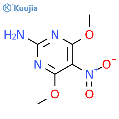2-Pyrimidinamine, 4,6-dimethoxy-5-nitro- structure