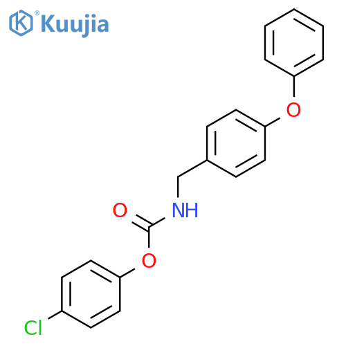 CARBAMIC ACID, [(4-PHENOXYPHENYL)METHYL]-, 4-CHLOROPHENYL ESTER structure
