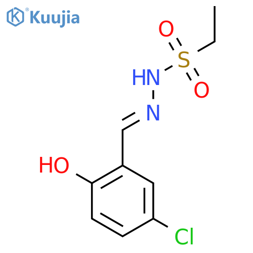 Ethanesulfonic acid, [(5-chloro-2-hydroxyphenyl)methylene]hydrazide structure