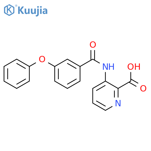2-Pyridinecarboxylic acid, 3-[(3-phenoxybenzoyl)amino]- structure