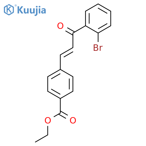 BENZOIC ACID, 4-[3-(2-BROMOPHENYL)-3-OXO-1-PROPENYL]-, ETHYL ESTER structure