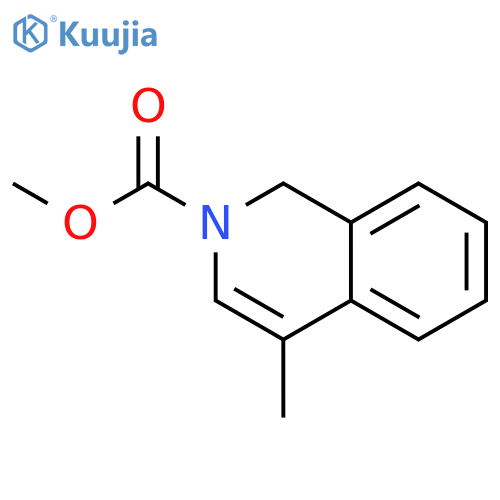 2(1H)-Isoquinolinecarboxylic acid, 4-methyl-, methyl ester structure