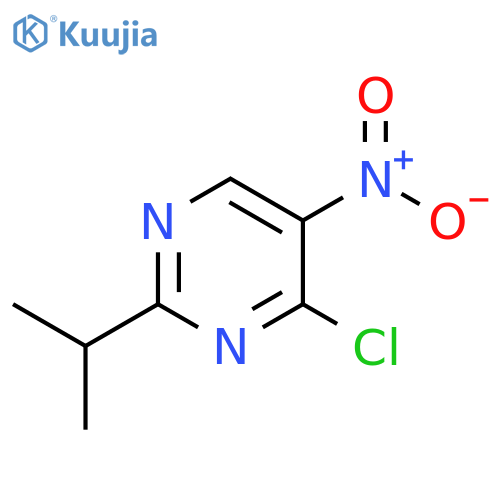 4-chloro-5-nitro-2-(propan-2-yl)pyrimidine structure