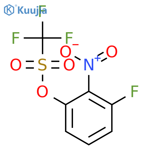3-fluoro-2-nitrophenyl trifluoromethanesulfonate structure