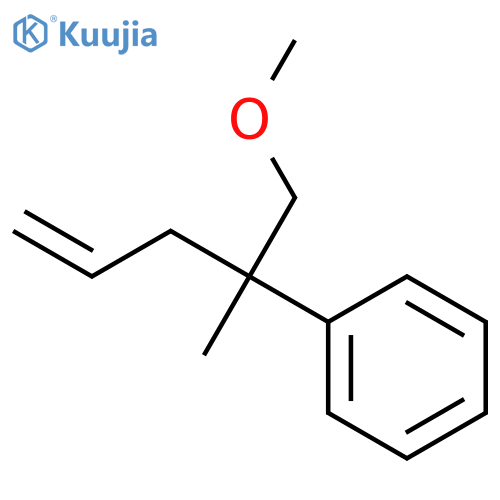 Benzene, [1-(methoxymethyl)-1-methyl-3-butenyl]- structure