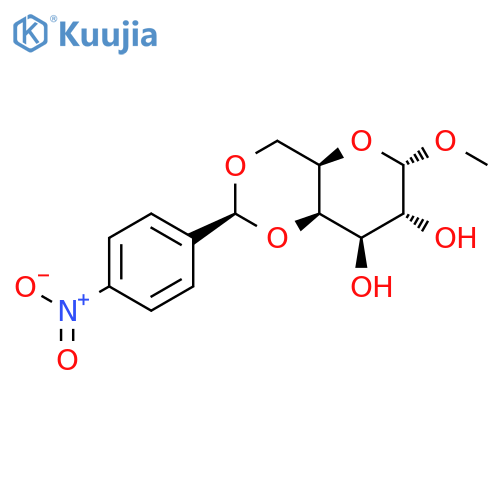 Methyl 4,6-o-(4-nitrobenzylidene)-α-d-galactopyranoside structure