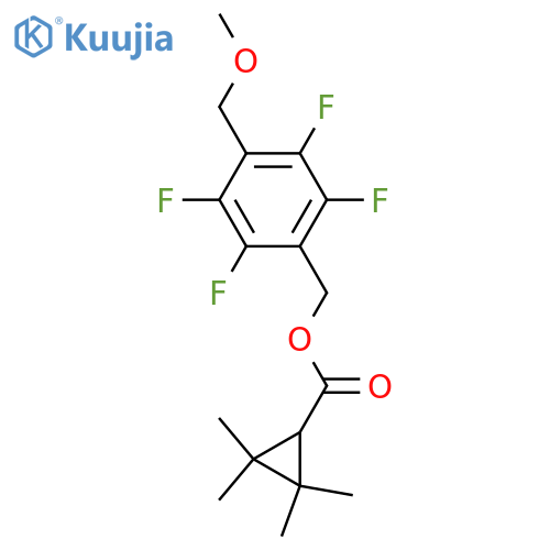 Cyclopropanecarboxylic acid, 2,2,3,3-tetramethyl-,[2,3,5,6-tetrafluoro-4-(methoxymethyl)phenyl]methyl ester structure
