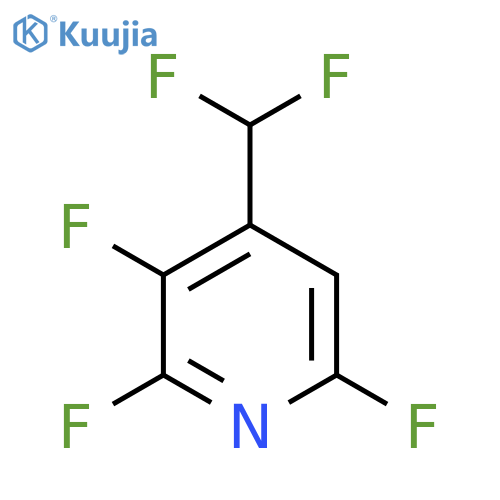 4-(Difluoromethyl)-2,3,6-trifluoropyridine structure