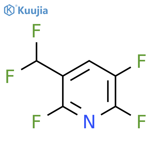 5-(Difluoromethyl)-2,3,6-trifluoropyridine structure
