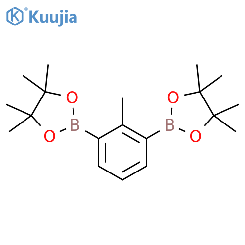 1,3,2-Dioxaborolane, 2,2'-(2-methyl-1,3-phenylene)bis[4,4,5,5-tetramethyl- structure