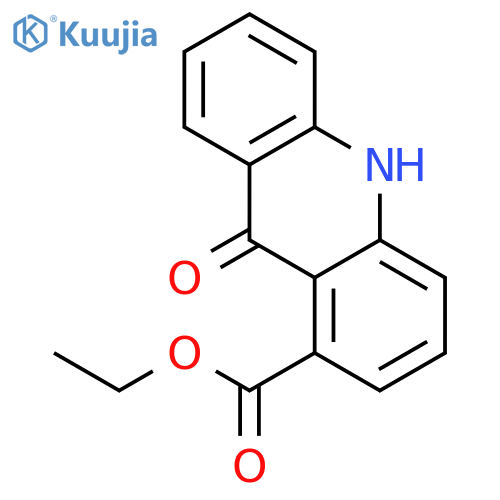 1-ACRIDINECARBOXYLIC ACID, 9,10-DIHYDRO-9-OXO-, ETHYL ESTER structure