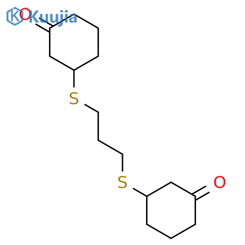 Cyclohexanone, 3,3'-[1,3-propanediylbis(thio)]bis- structure