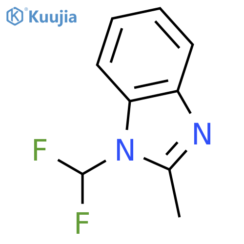 1-(difluoromethyl)-2-methyl-1H-1,3-benzodiazole structure