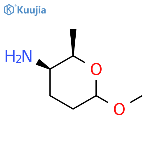 2H-PYRAN-3-AMINE, TETRAHYDRO-6-METHOXY-2-METHYL-, (2R,3R)- structure