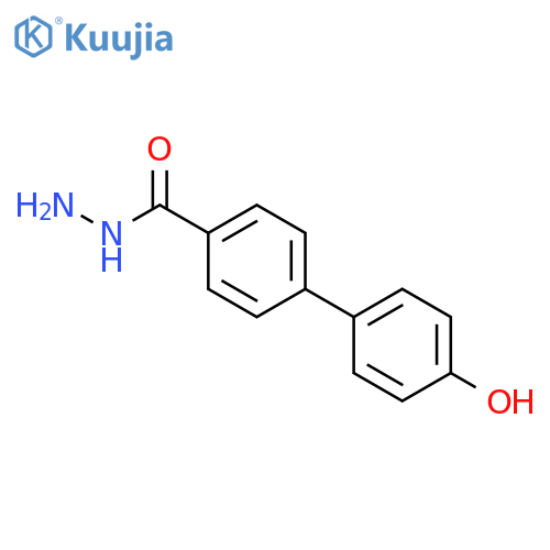 [1,1'-Biphenyl]-4-carboxylic acid, 4'-hydroxy-, hydrazide structure