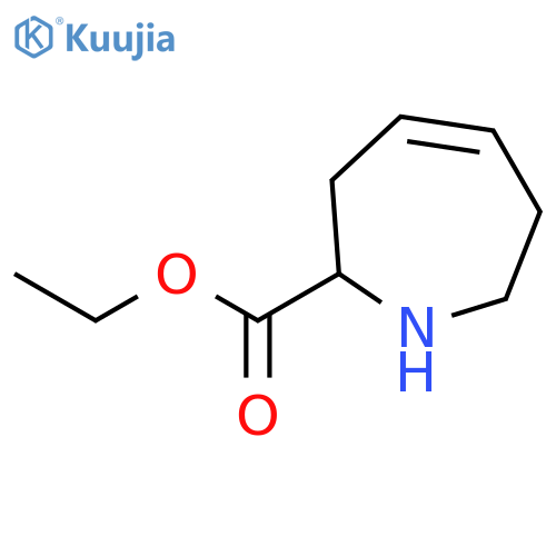 1H-Azepine-2-carboxylic acid, 2,3,6,7-tetrahydro-, ethyl ester structure
