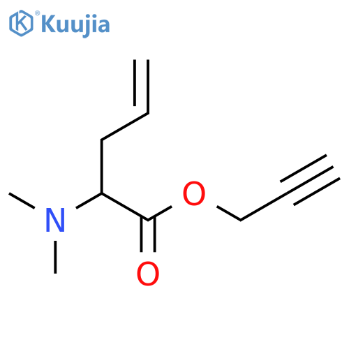 4-Pentenoic acid, 2-(dimethylamino)-, 2-propynyl ester structure