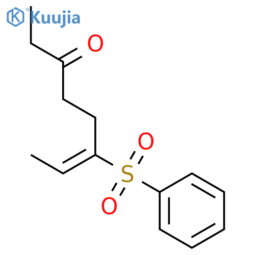6-OCTEN-3-ONE, 6-(PHENYLSULFONYL)- structure