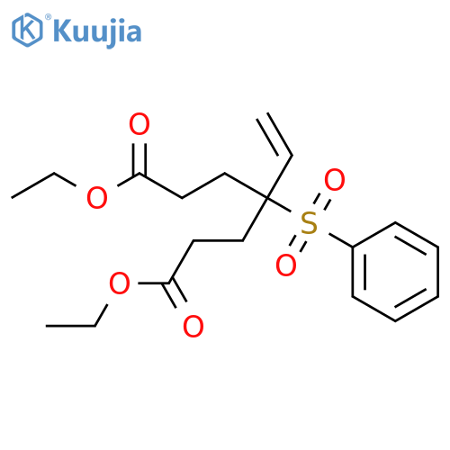HEPTANEDIOIC ACID, 4-ETHENYL-4-(PHENYLSULFONYL)-, DIETHYL ESTER structure