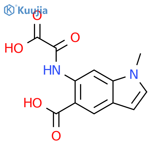1H-Indole-5-carboxylic acid, 6-[(carboxycarbonyl)amino]-1-methyl- structure