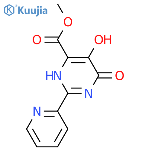 5,6-Dihydroxy-2-pyridin-2-YL-pyrimidine-4-carboxylic acid methyl ester structure