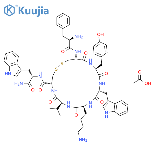 Vapreotide (acetate) structure