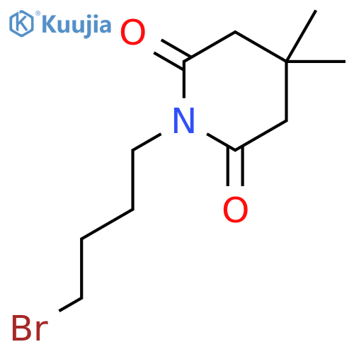 2,6-Piperidinedione, 1-(4-bromobutyl)-4,4-dimethyl- structure