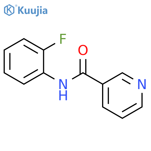 3-Pyridinecarboxamide,N-(2-fluorophenyl)- structure