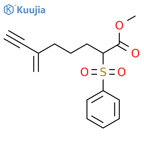 7-OCTYNOIC ACID, 6-METHYLENE-2-(PHENYLSULFONYL)-, METHYL ESTER structure