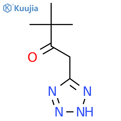 2-BUTANONE, 3,3-DIMETHYL-1-(1H-TETRAZOL-5-YL)- structure